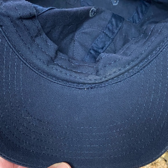 Nice ALIEN Head SKATE Cotton Navy Blue Strap Back OS Baseball Hat - Picture 3 of 4